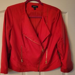 BEBE Orange blazer size 10